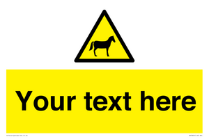 Custom warning horses